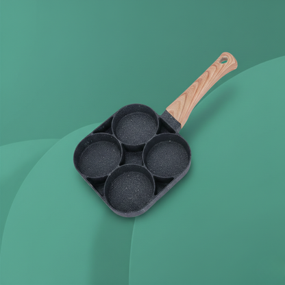 Sartén 4 en 1 de 4 compartimentos antiadherente (aluminio)