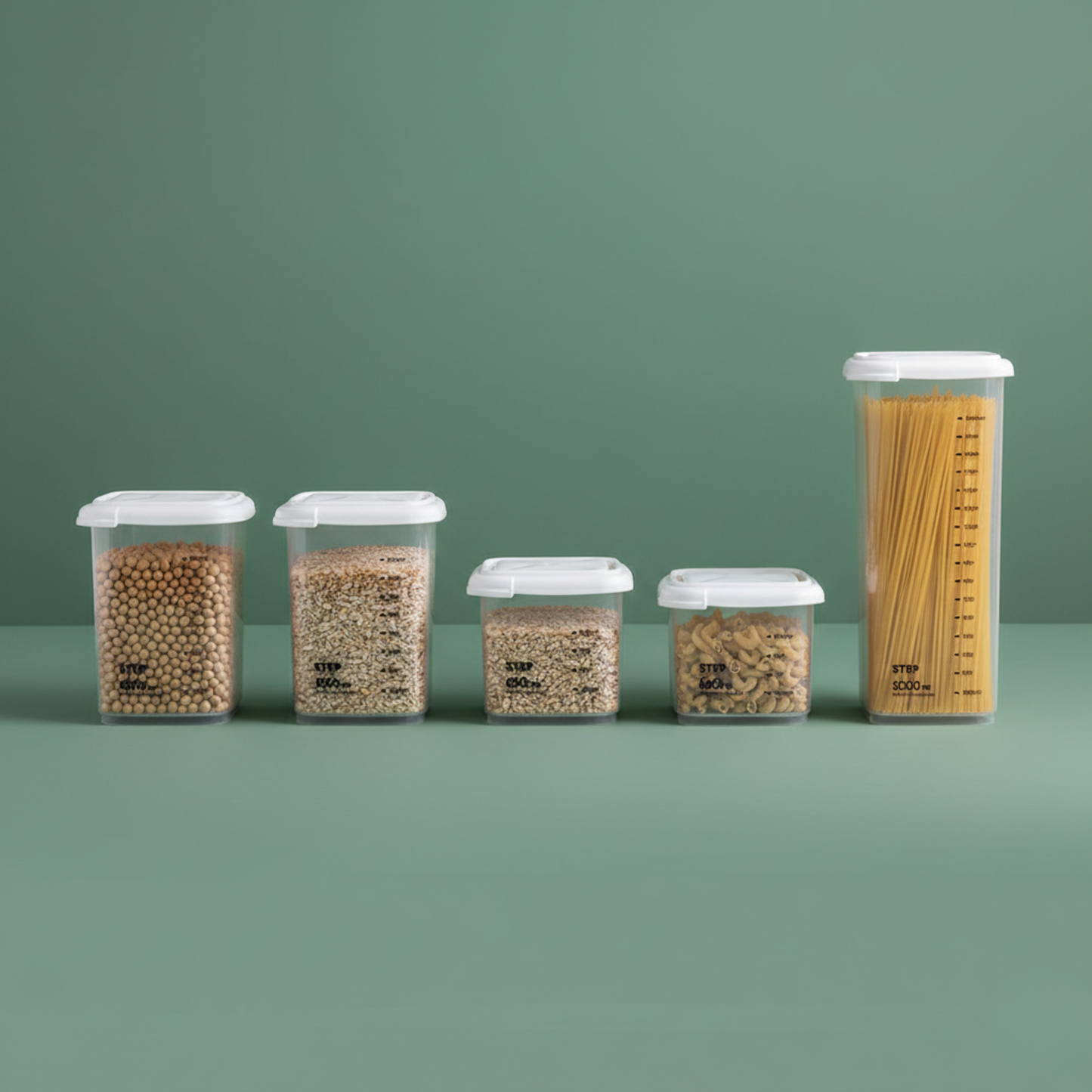 Juego de recipientes de plástico